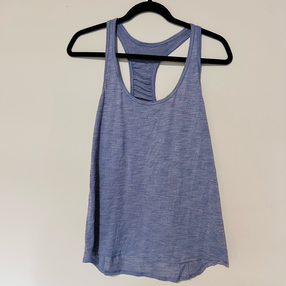 lululemon athletica Heathered Blue Tank Top
